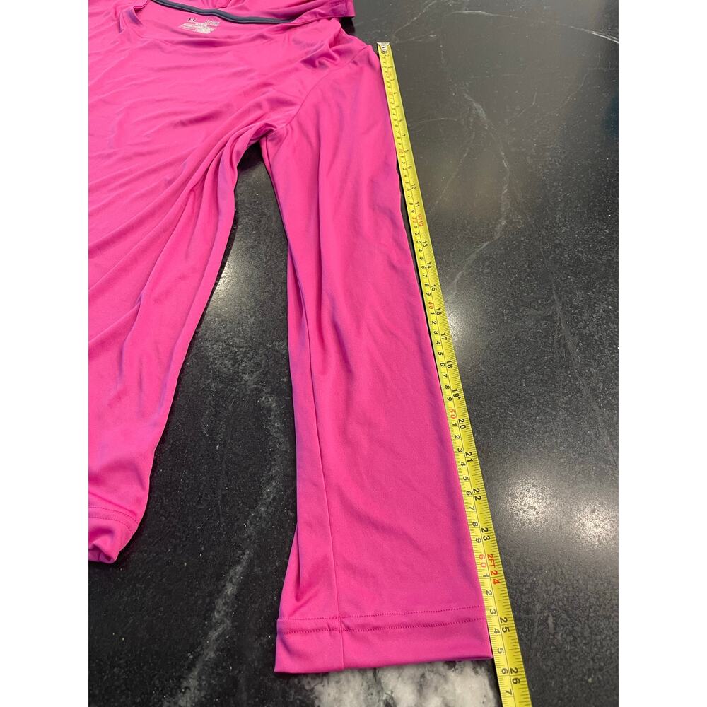 Under Armour heatgear semi-fitted Fuschia hooded shirt XL - Picture 7 of 9